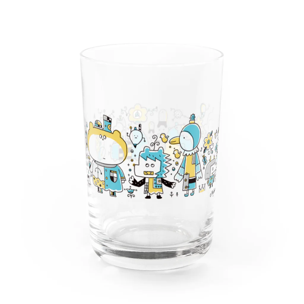 morinokujira shopのMOJIRANKUJIRAN　青金銀なやつ Water Glass :left