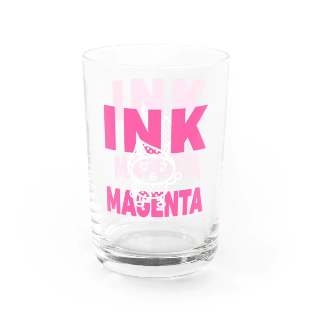 それゆけ！インキちゃん！のINK-MAGENTAグラス Water Glass :left