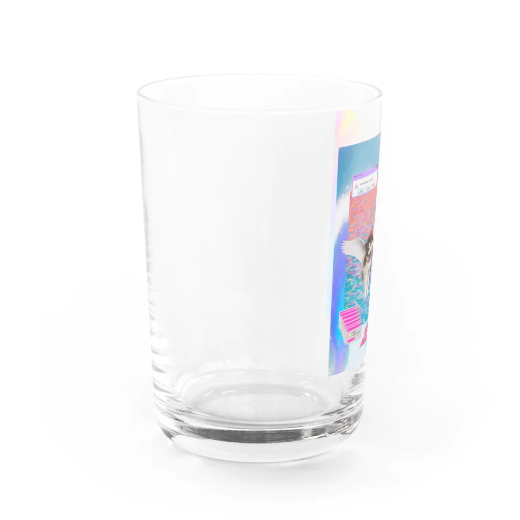 𝙈𝙊𝙈𝙊'𝙨 𝙎𝙝𝙤𝙥のvintage vaporwave Water Glass :left