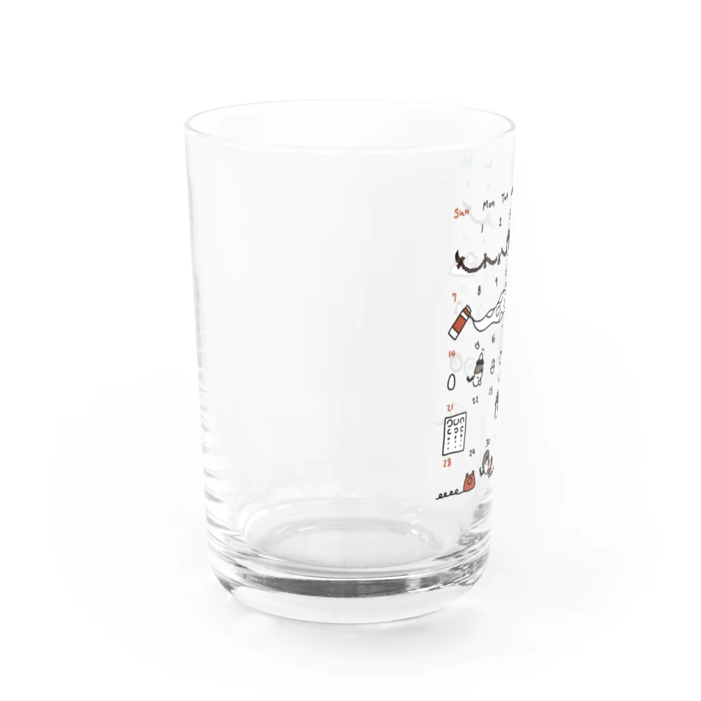 TSUKIMEKURIのカレンダーガール Water Glass :left