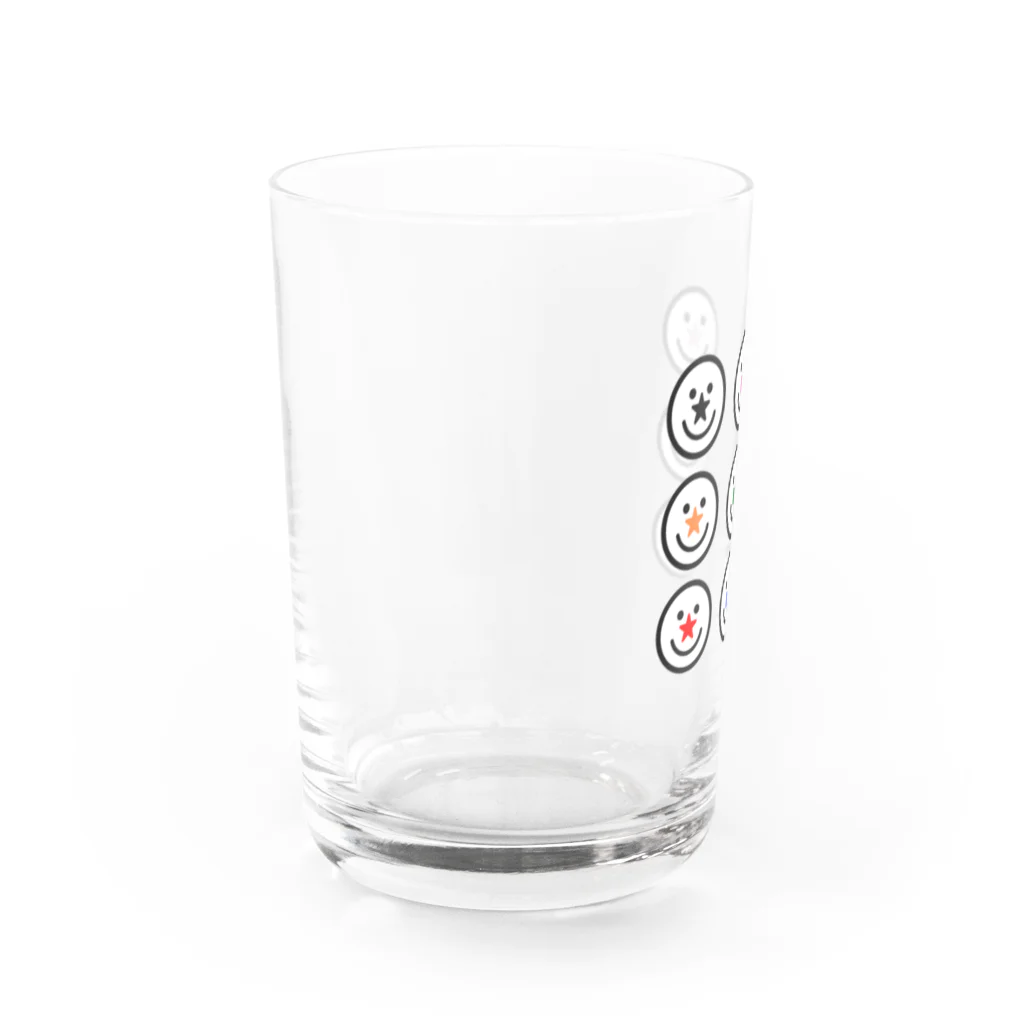 しんちゃんママの雪だるまモチーフ グッズ Water Glass :left