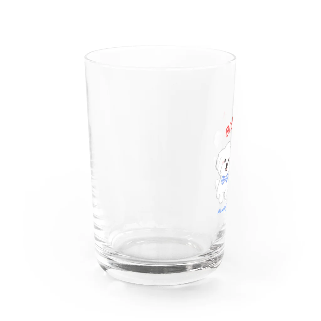 Wans Joie/ワンズジョワのなかよしビション Water Glass :left