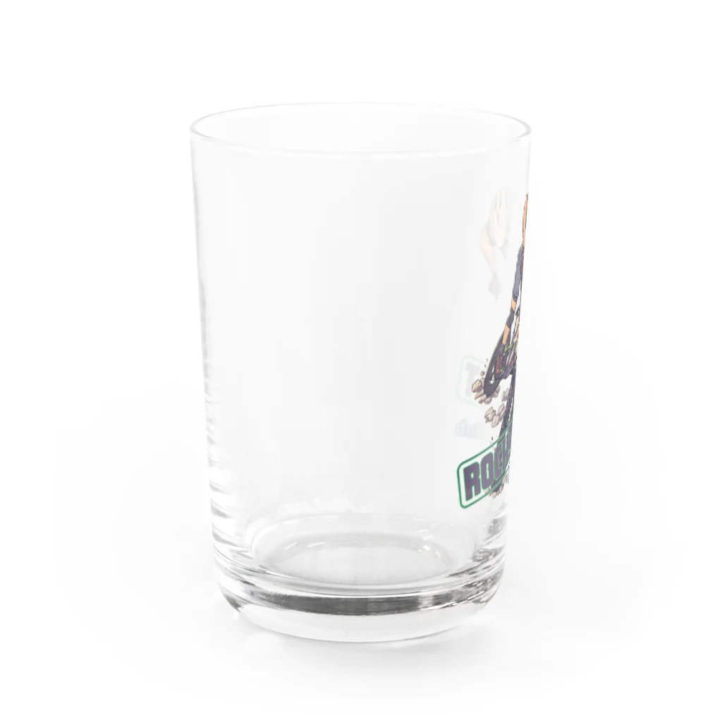 nidan-illustrationの"ROCKY GOAT" Water Glass :left