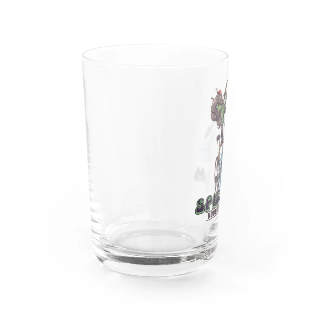 nidan-illustrationの"SPICY JAM" (green) Water Glass :left