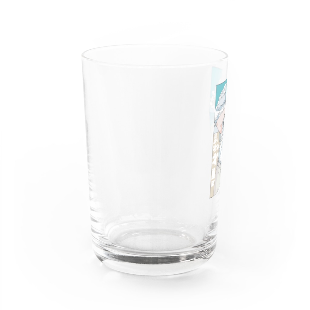 すずめの涙の夏🦑 Water Glass :left