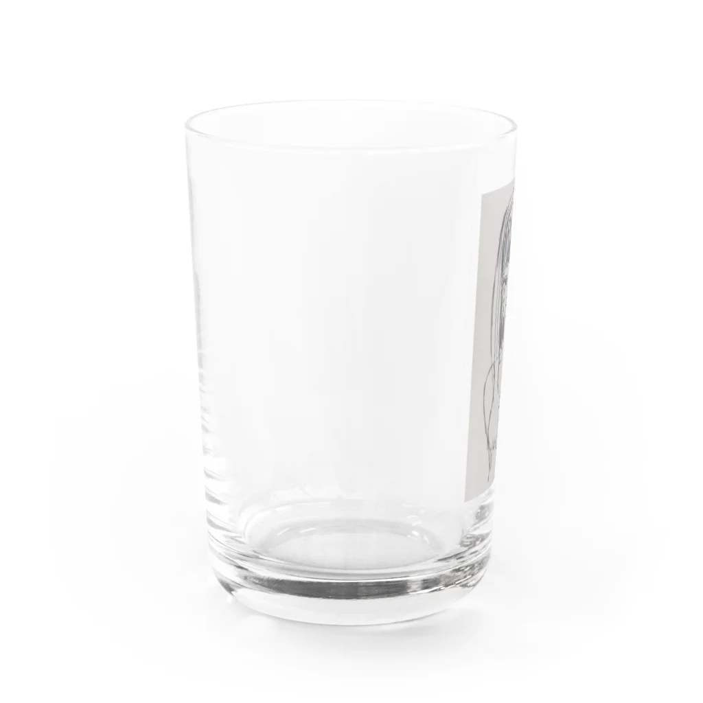 百音の泣いてる夏の女の子ちゃん Water Glass :left