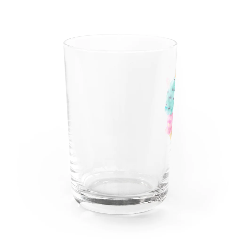 だるいエビフライのハッピーアイスクリーム Water Glass :left