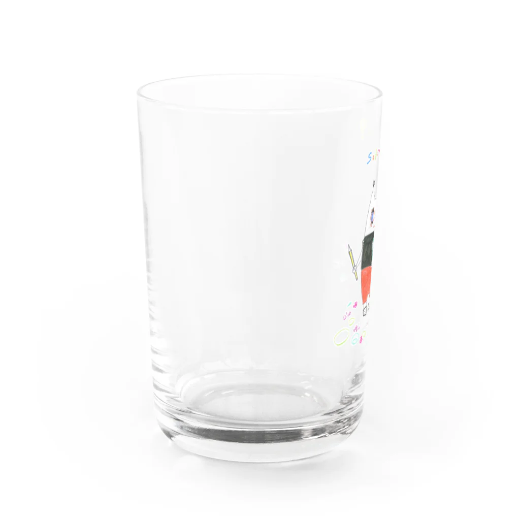 ほんワカヒトやすみの【ヨーロピアン猫シリーズ】おえかき猫ちゃん♪ Water Glass :left