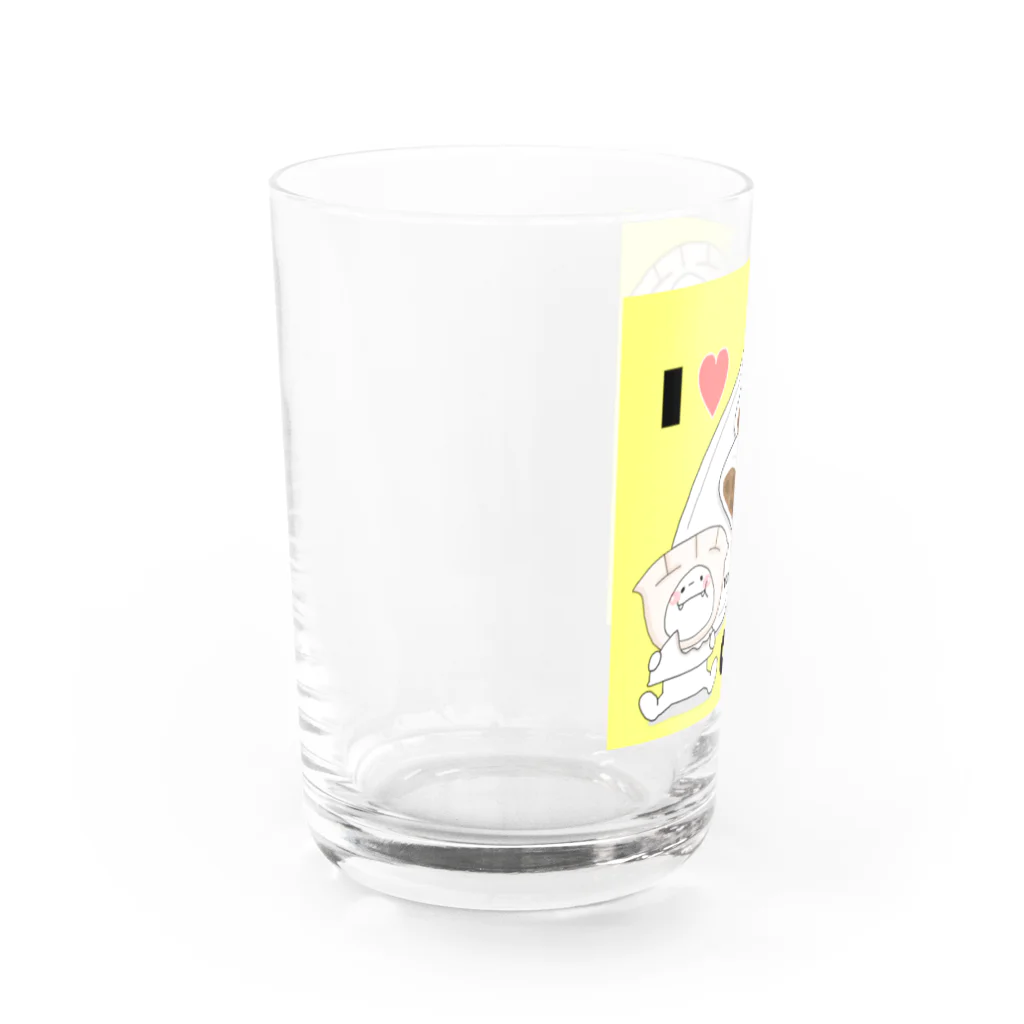 tacotuesdayのラブ　ギョウザ Water Glass :left