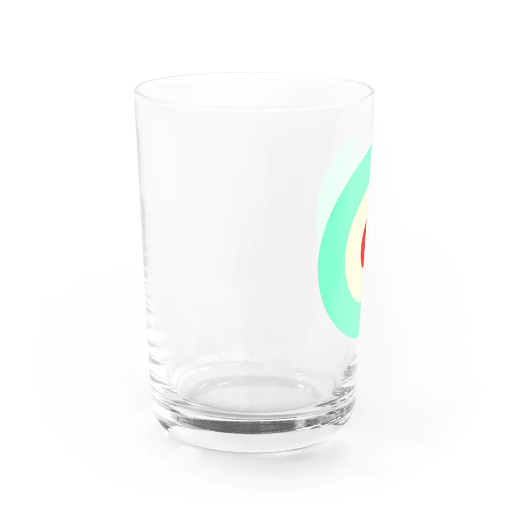 CORONET70のサークルa・ペパーミント・クリーム・赤 Water Glass :left