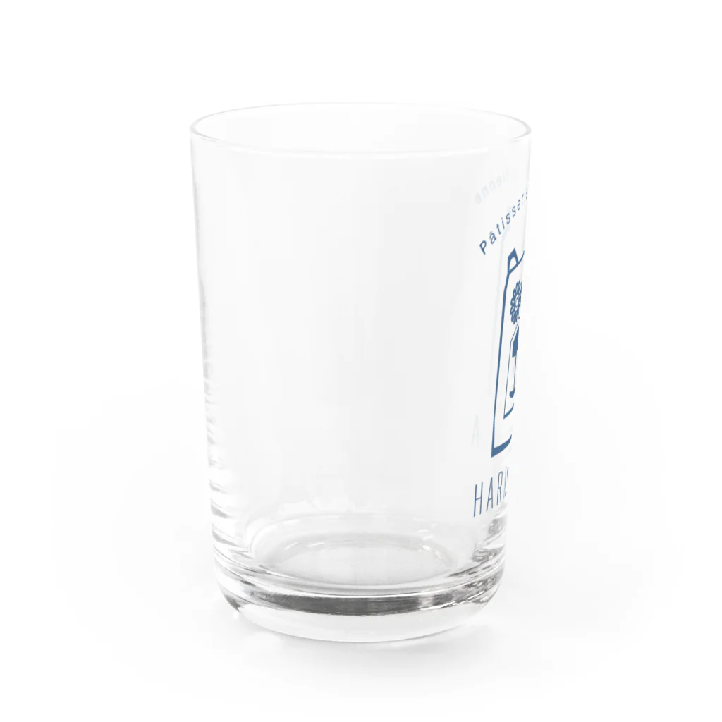 パティスリーハーモニカのハーモニカクマ(G)モノ紺 Water Glass :left