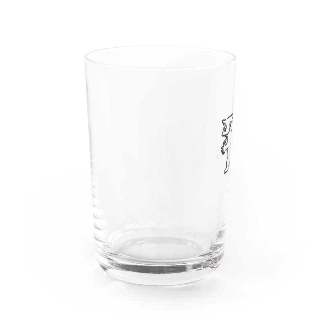 chocochachaのオウカンミカドヤモリ（黒） Water Glass :left