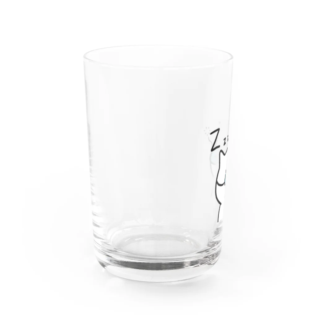 Sakichiさんのアトリエの顔が寄ってるねこ Water Glass :left