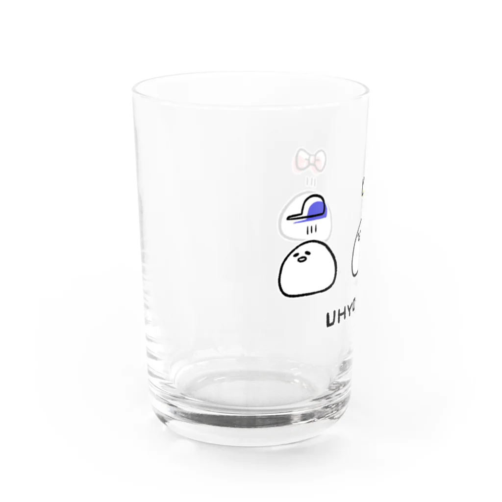 一畳半SUZURI店のUHYO---ひよこ Water Glass :left