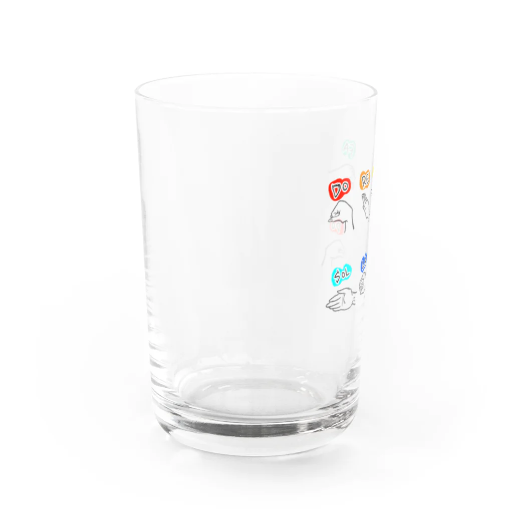 Coi_Galleryのドレミファハンドサイン Water Glass :left