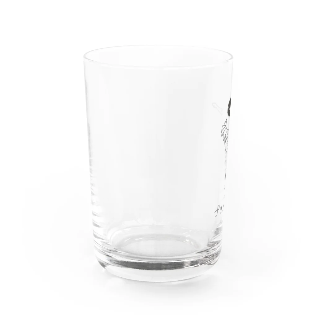 イワシペンのプリン男爵 Water Glass :left