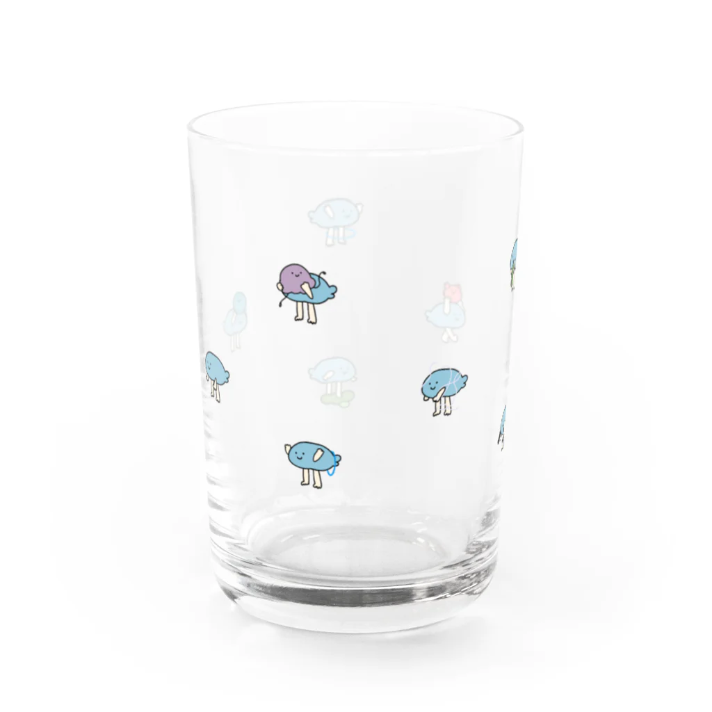 ぽんたはうすのパワフルなおさかなさん Water Glass :left