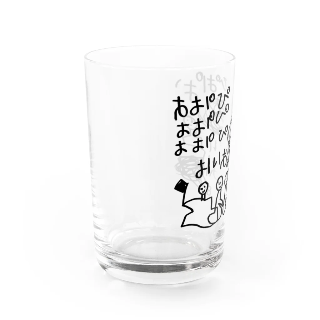 ゆったりレッサーパンダの店のオパピ Water Glass :left