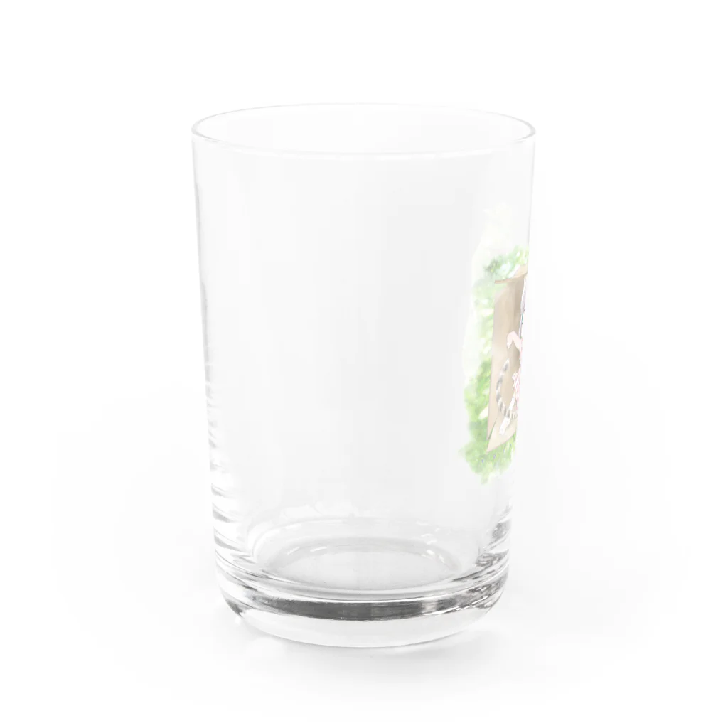 阿部ゆたかの箱ねこ（芝） Water Glass :left