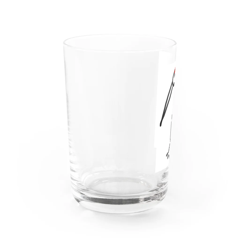 yukawawawaの助けられた鶴 Water Glass :left