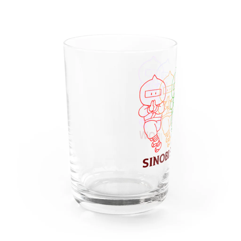 ひゅうまいワールドのレインボー栗忍者くん Water Glass :left