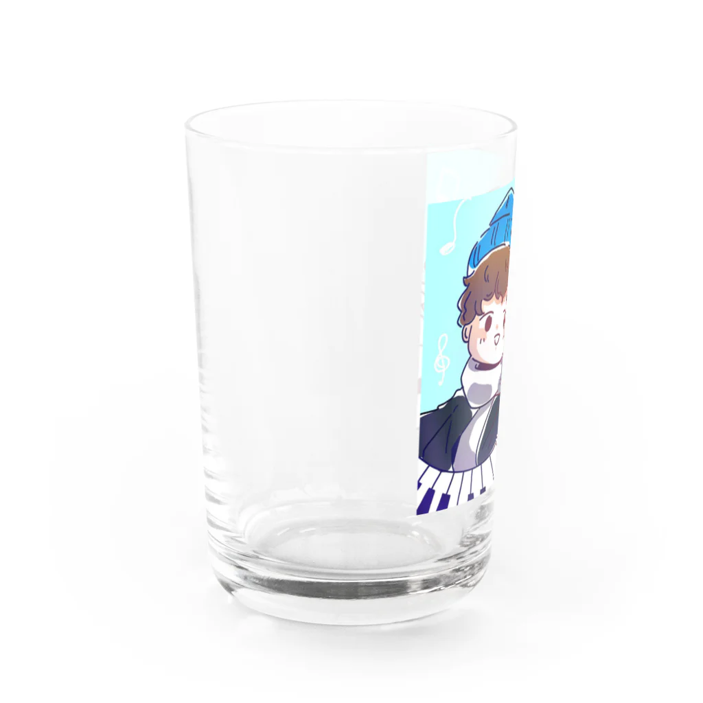 Hakurot_officialのピアノ男子 可愛いイラスト Water Glass :left