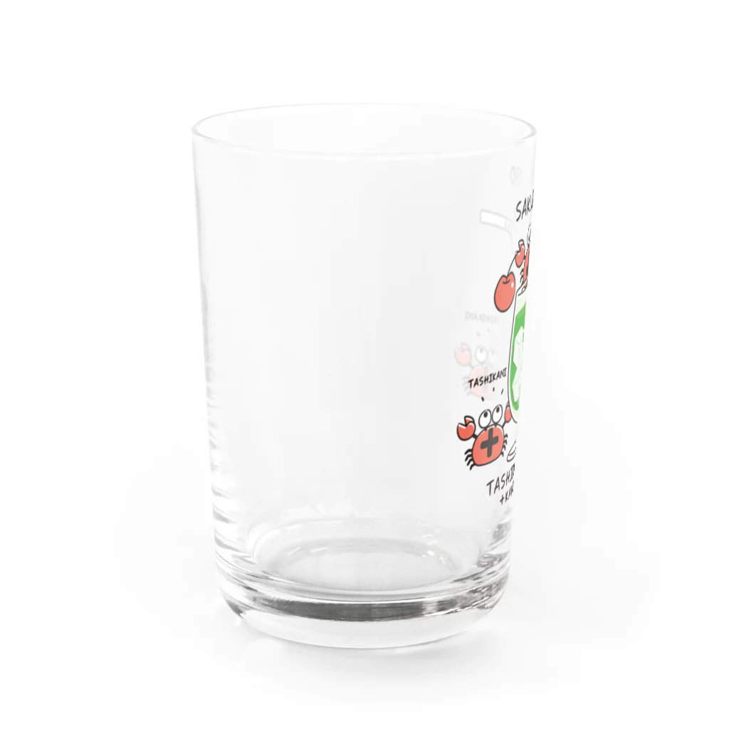 イラスト MONYAAT のたしかにソーダ Water Glass :left