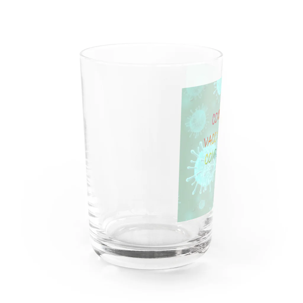 でおきしりぼ子の実験室のVACCINATION COMPLETED(BS) Water Glass :left