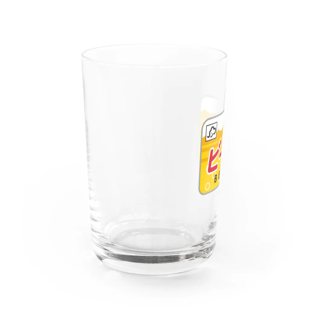 点心夫婦商店のヘッドマーク・ビール Water Glass :left