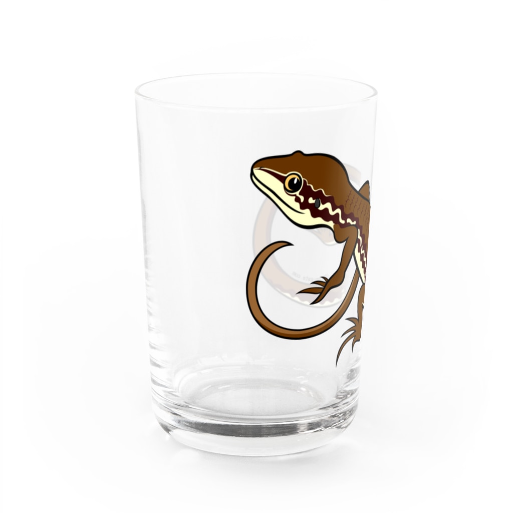 Dragon's Gateグッズのニホンカナヘビ Water Glass :left