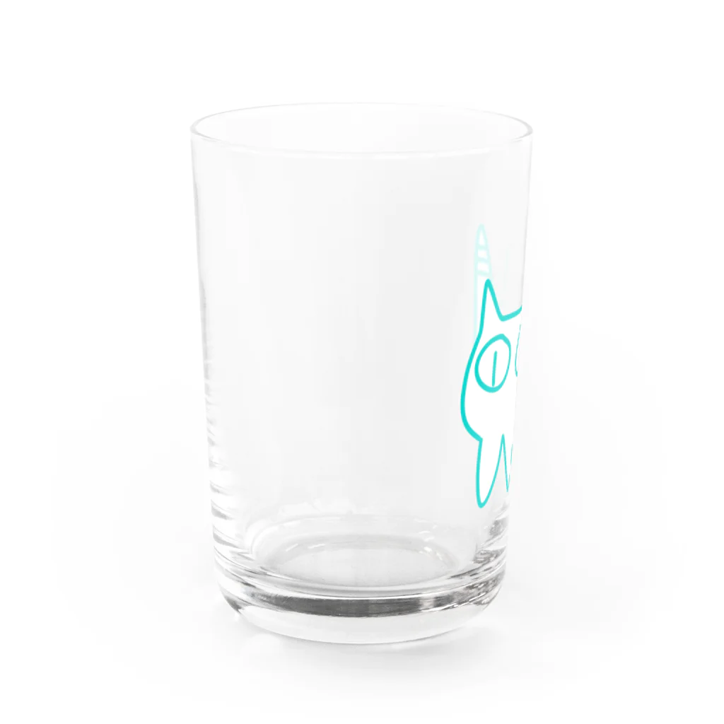 きょうは、なにをきようか。のねこですから。 Water Glass :left