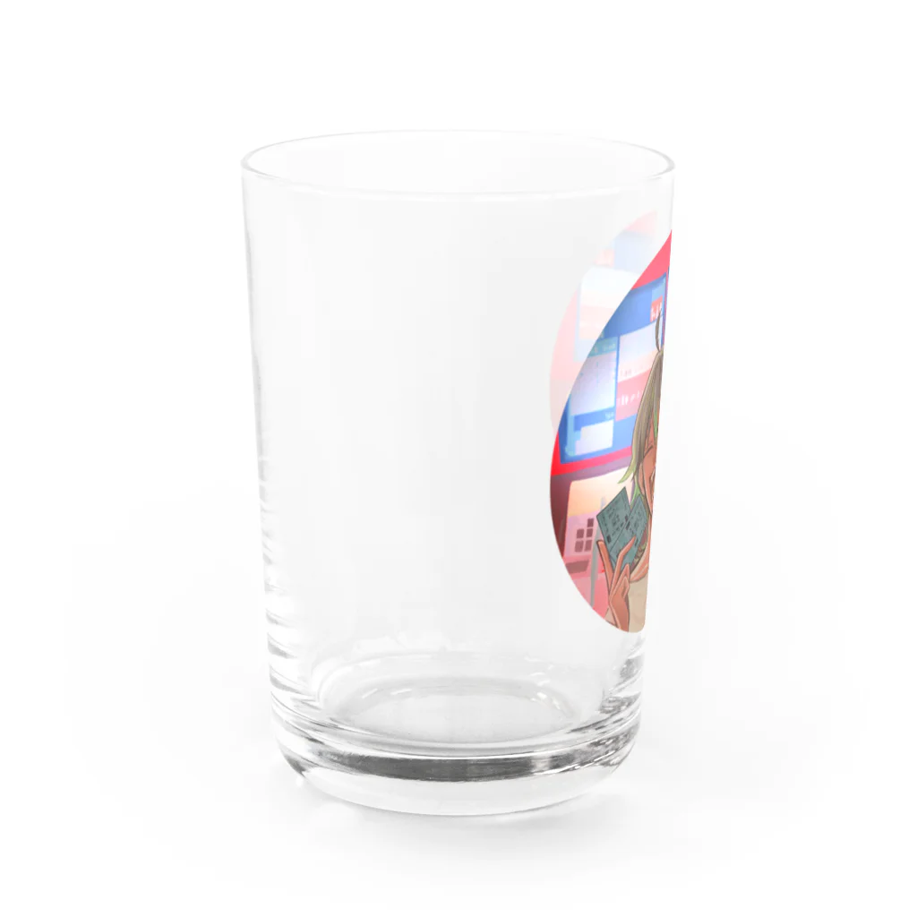 月を右手に散歩しての競馬的中祈願 Water Glass :left