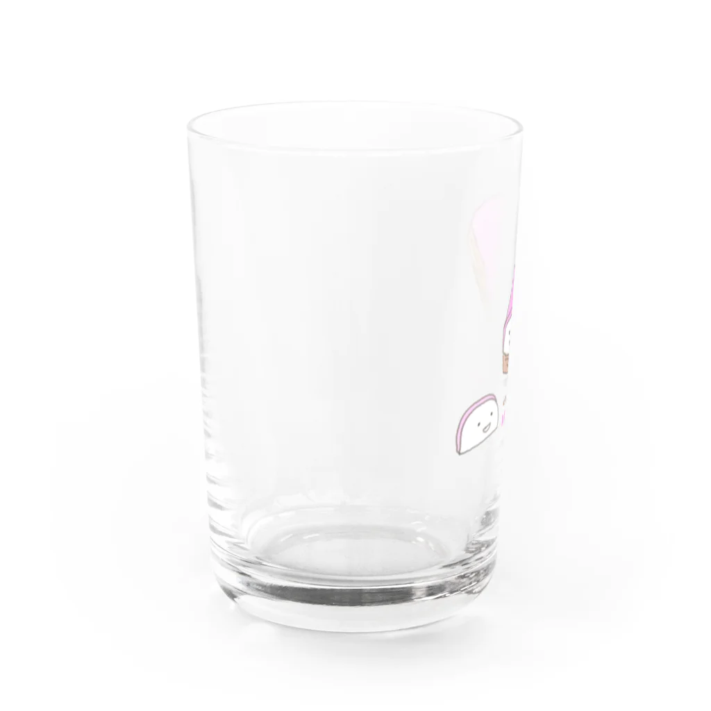 わらびやの向き合うおいしいかまぼこ（かまぼこ） Water Glass :left