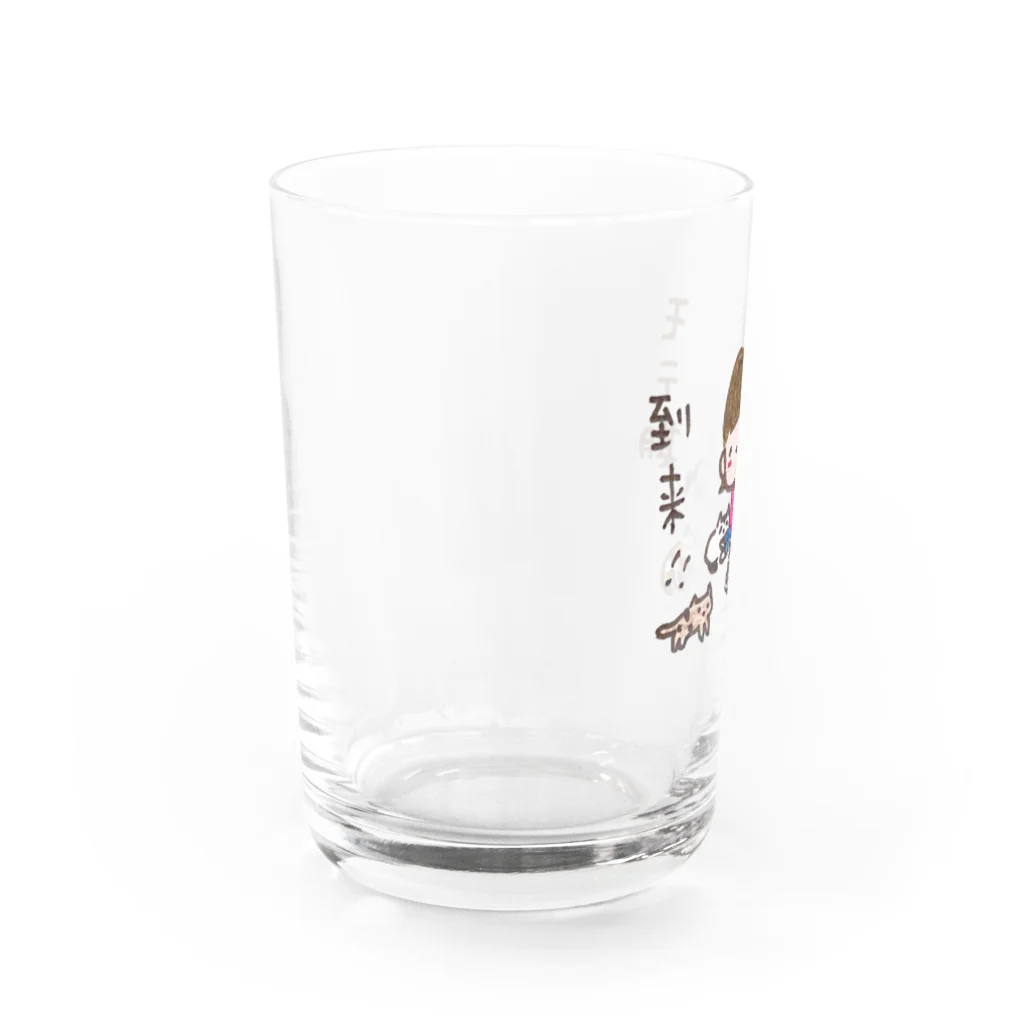 ちんちくりんのおみせの「モテ期到来！！」シリーズ Water Glass :left