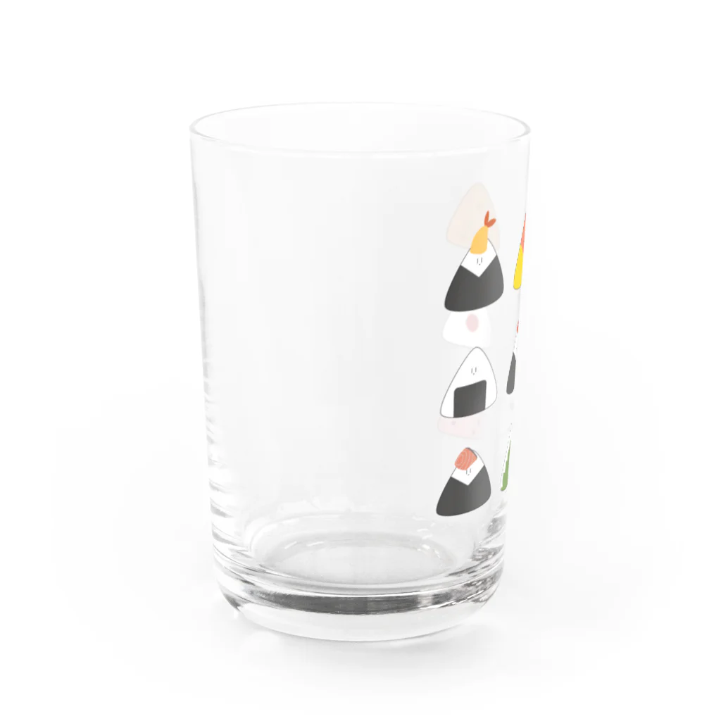 白狼のおにぎり Water Glass :left