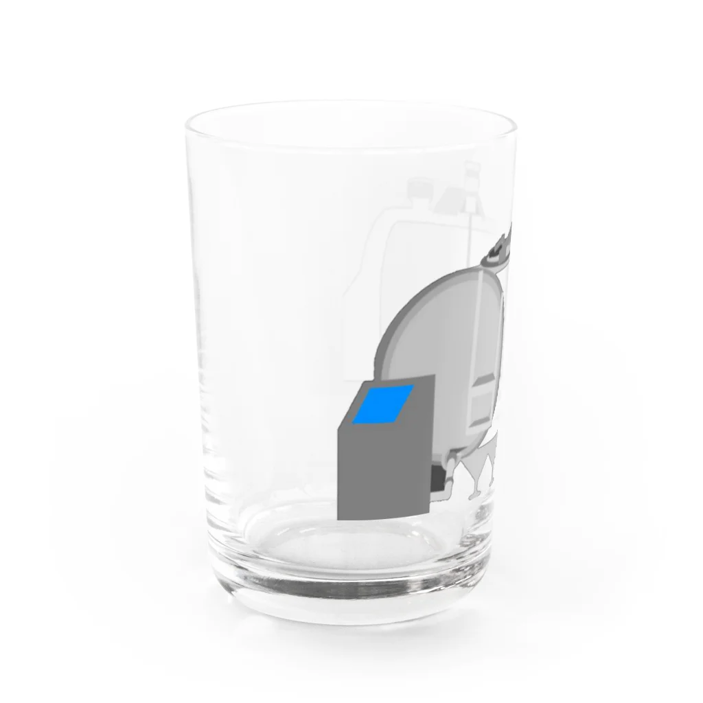 川上牧場のバルク溢れちゃうぜグラス Water Glass :left