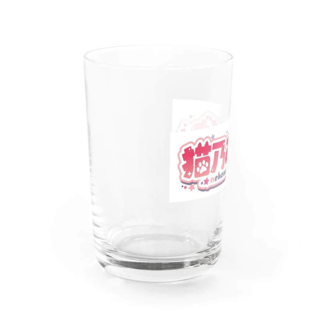 ねこみぞれshopのねこみぞれロゴ Water Glass :left