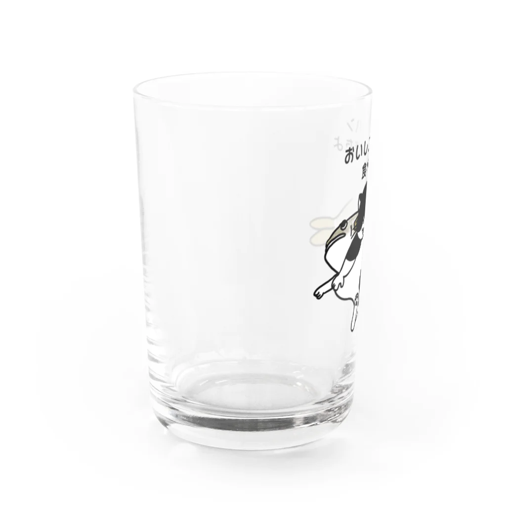 ふじねこのおいしいゴハン食べにきたよ Water Glass :left