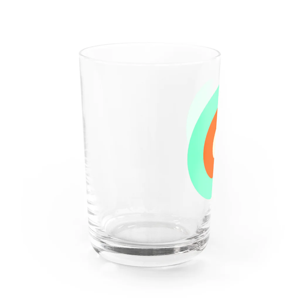 CORONET70のサークルa・ペパーミント オレンジ クリーム Water Glass :left