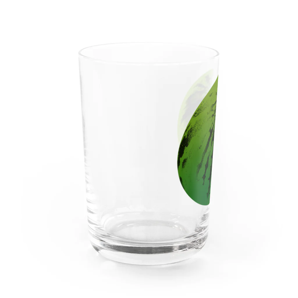 ヨープキャンが気になったのすいか -watermelon- 丸 Water Glass :left