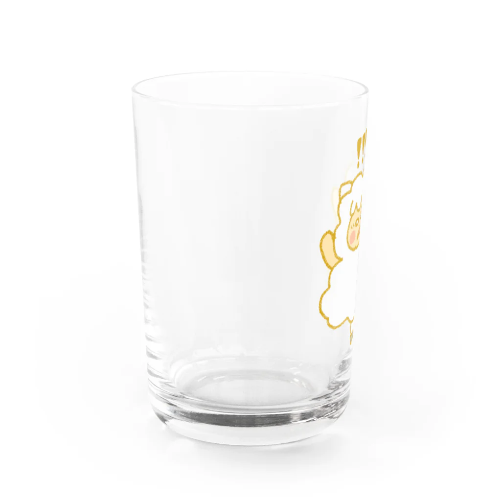 むみの驚きもふもふ羊 Water Glass :left