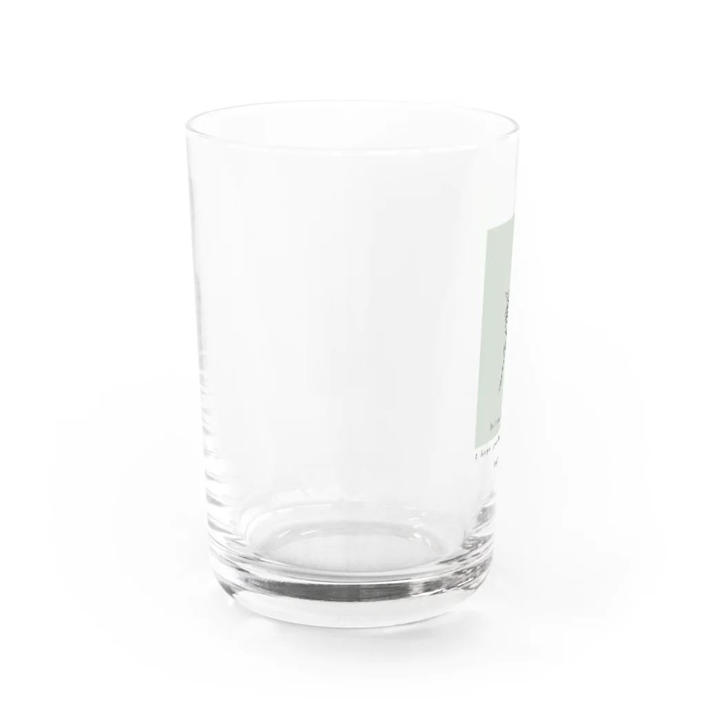 rilybiiのbouquet green Water Glass :left