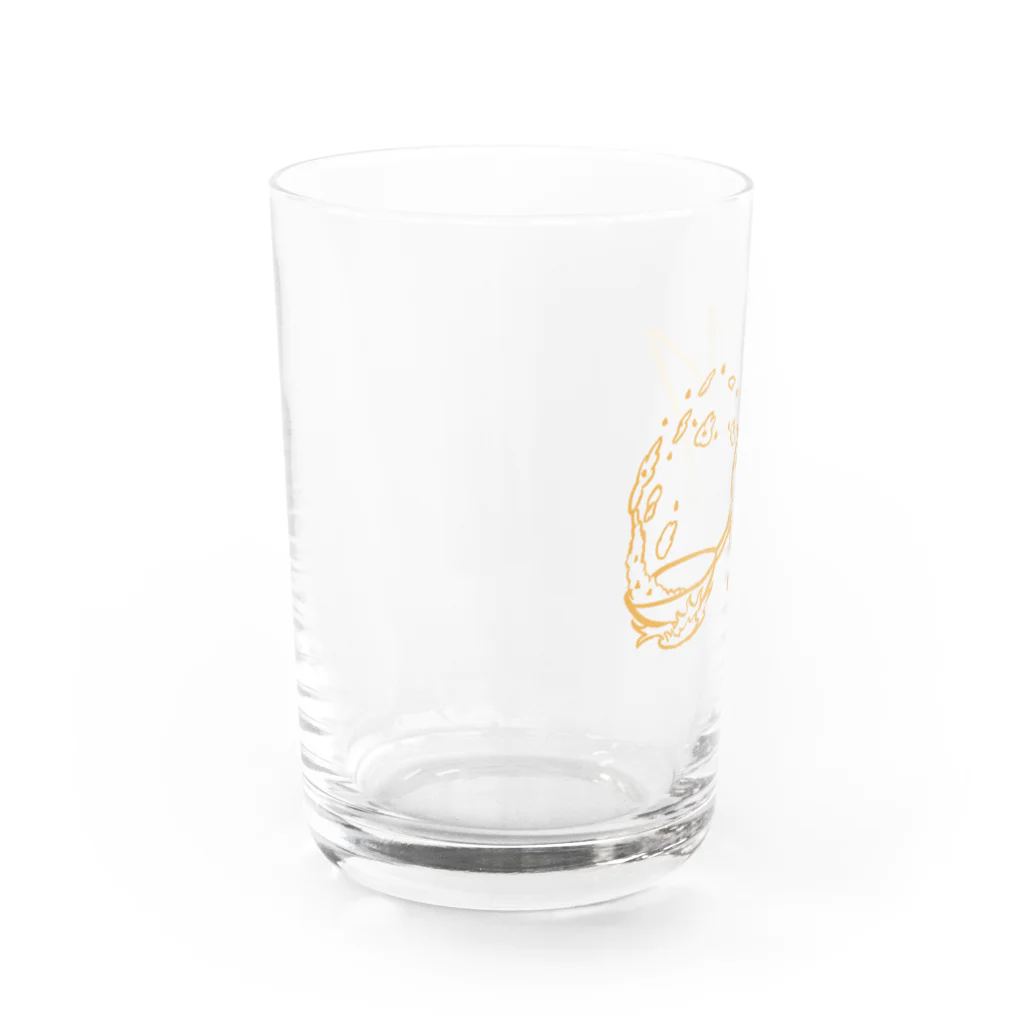 Ｎ　(・〜・）のえぬぴえんまる　ちゃーはん Water Glass :left