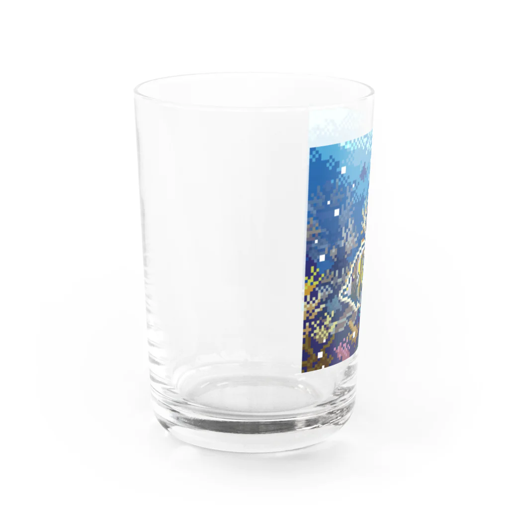 ロドリィ工房のトゲチョウチョウウオ＆ツノダシ Water Glass :left
