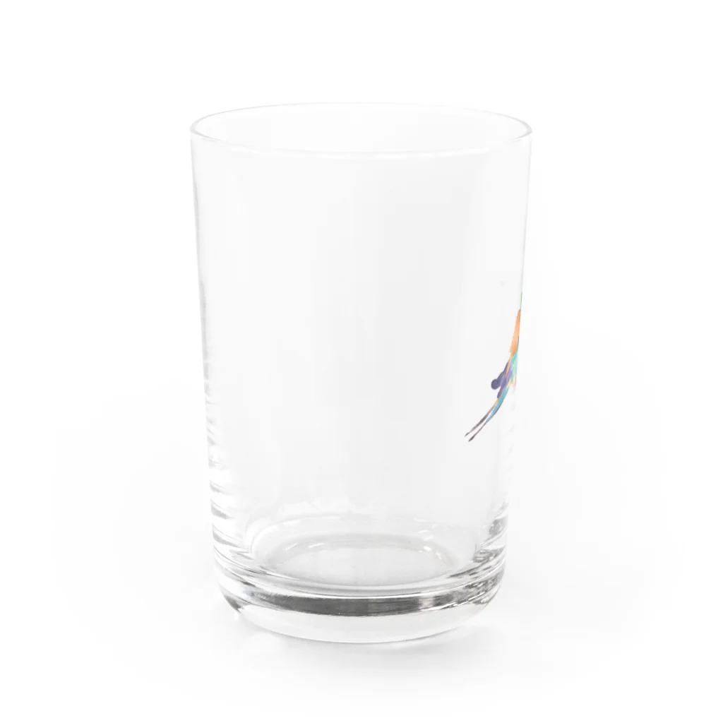 Ushio Seseのライラックブッポウソウ Water Glass :left