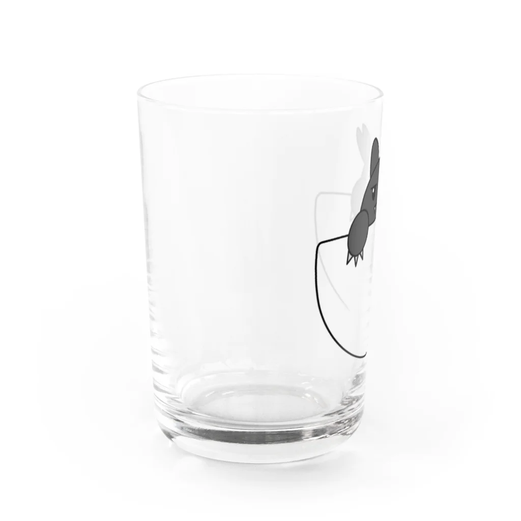 Kickassのポケットに住み着く猫です Water Glass :left