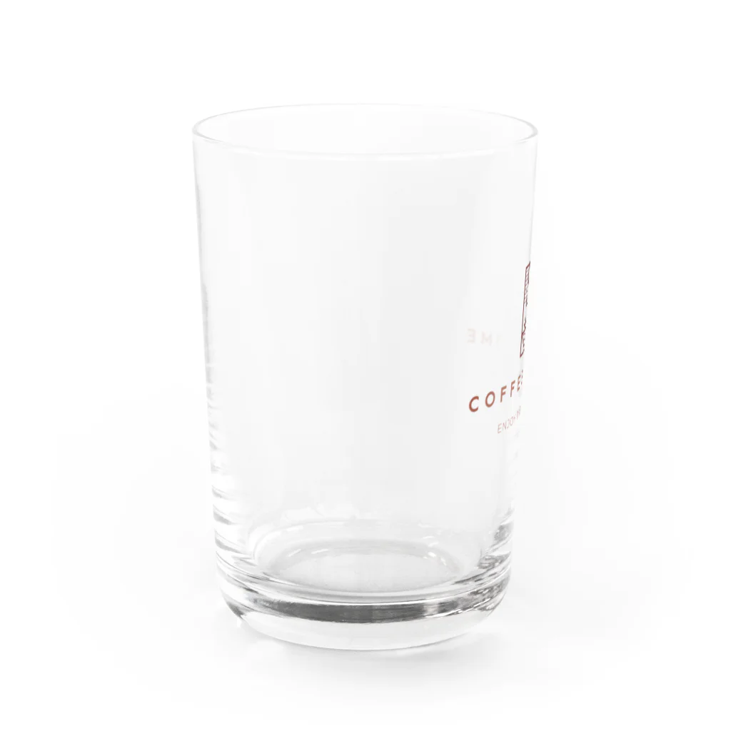 Coffee Timeのlogo glass Water Glass :left