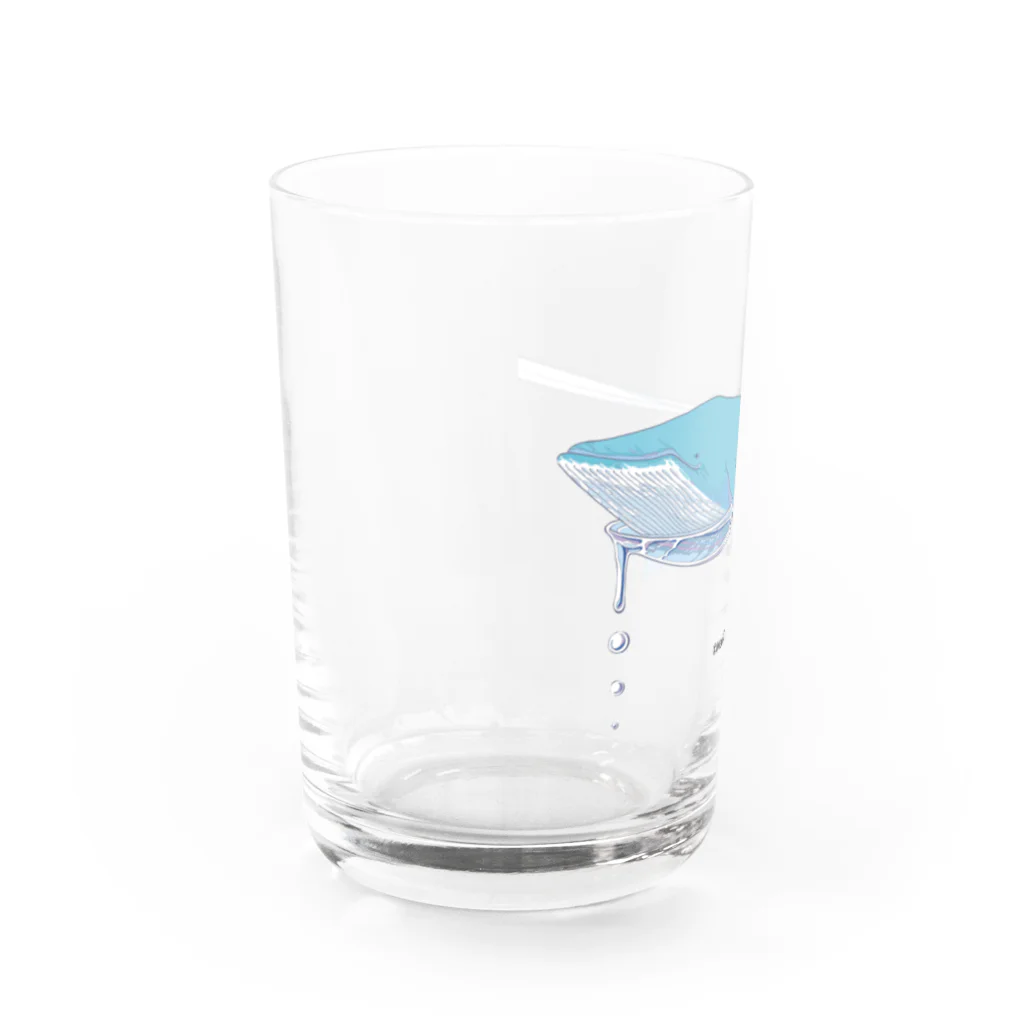 neconos Goodsのすくわれたクジラさん Water Glass :left