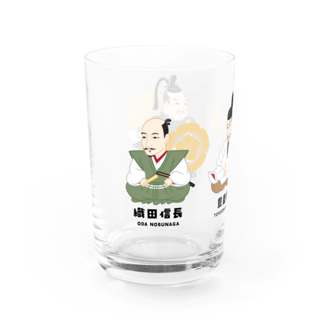 mincruの戦国三英傑 〜信長 秀吉 家康〜 Water Glass :left