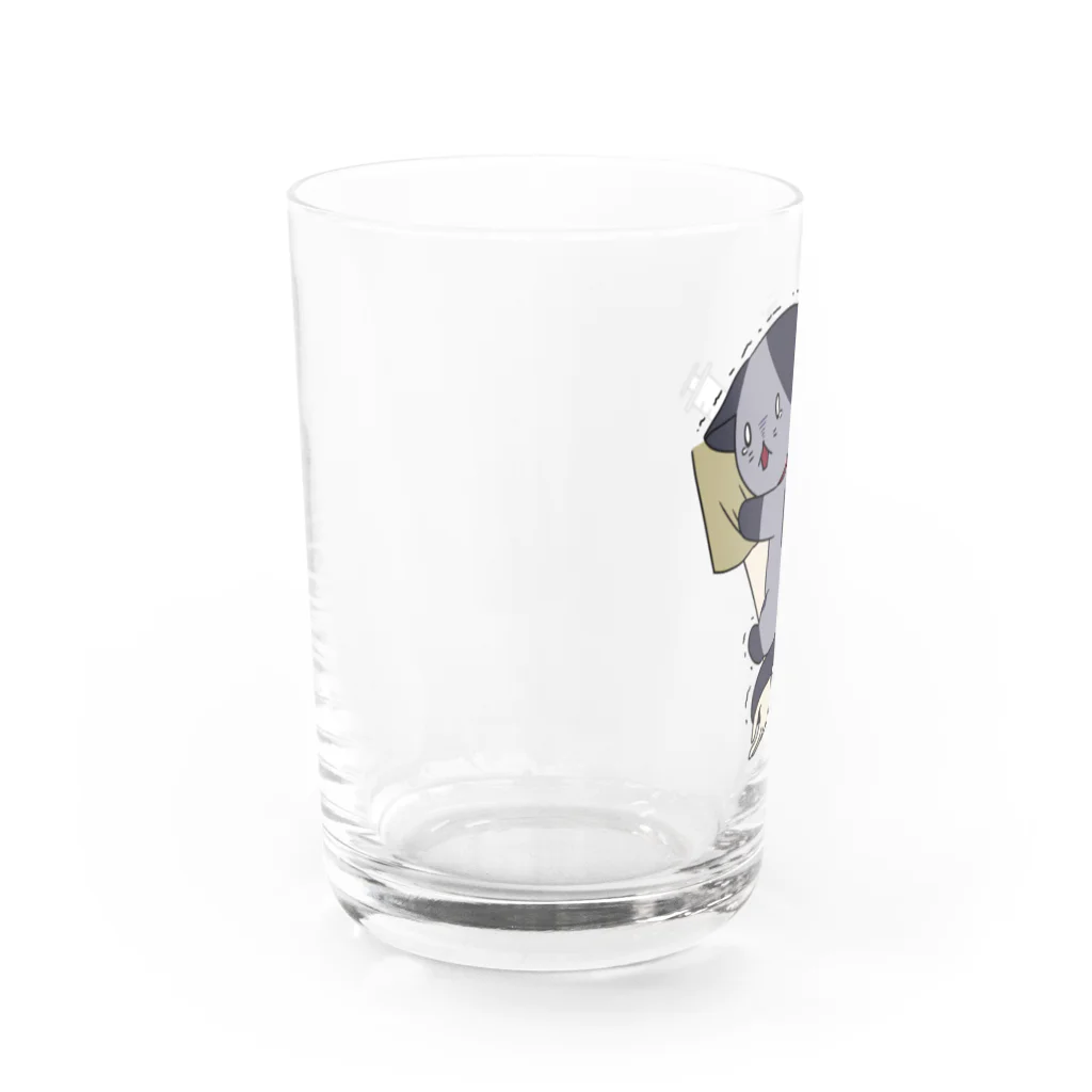 アオフジマキの注射怖い(文字なし) Water Glass :left